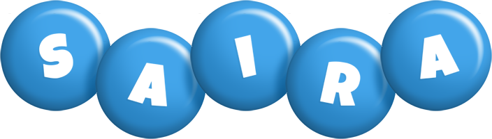 Saira candy-blue logo