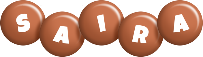 Saira candy-brown logo
