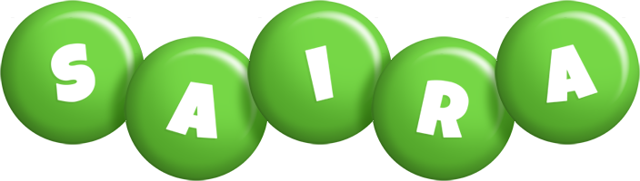 Saira candy-green logo