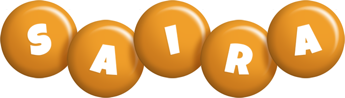 Saira candy-orange logo