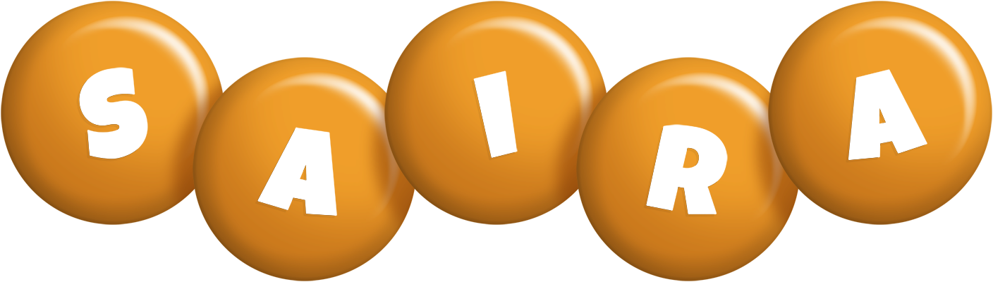 Saira candy-orange logo