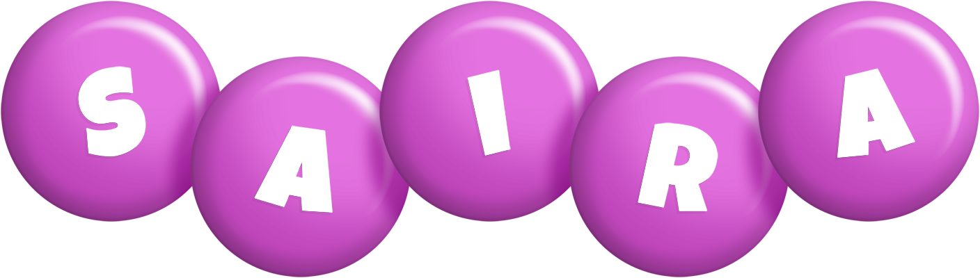 Saira candy-purple logo