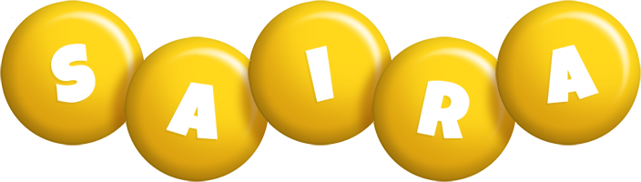 Saira candy-yellow logo