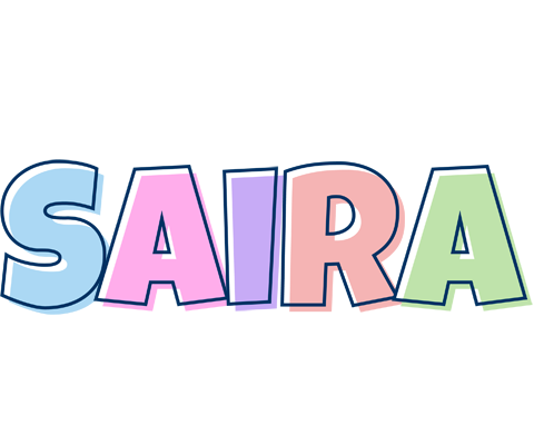 Saira pastel logo