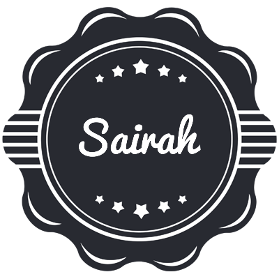 Sairah badge logo