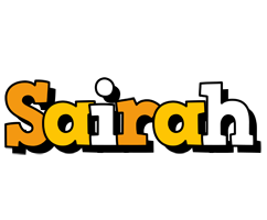 Sairah cartoon logo