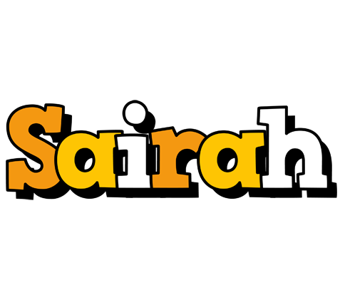 Sairah cartoon logo