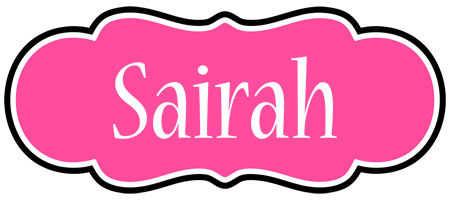 Sairah invitation logo