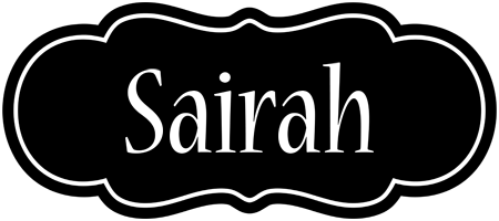 Sairah welcome logo