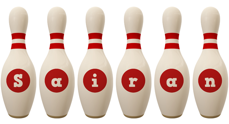 Sairan bowling-pin logo