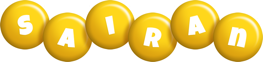 Sairan candy-yellow logo