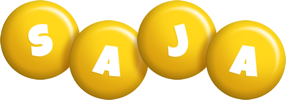 Saja candy-yellow logo