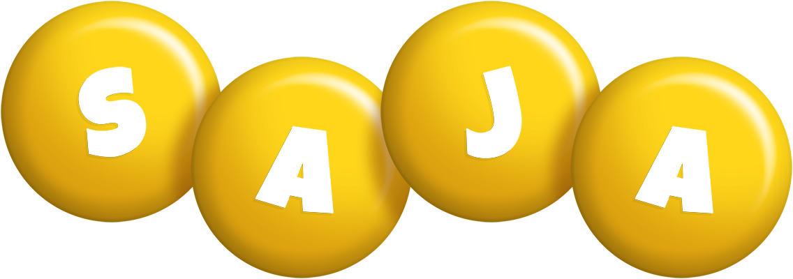 Saja candy-yellow logo