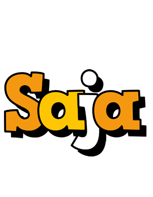 Saja cartoon logo