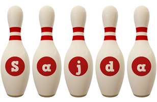 Sajda bowling-pin logo