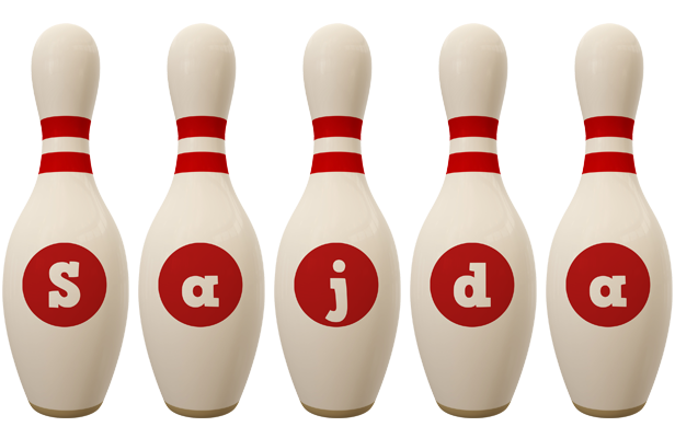 Sajda bowling-pin logo