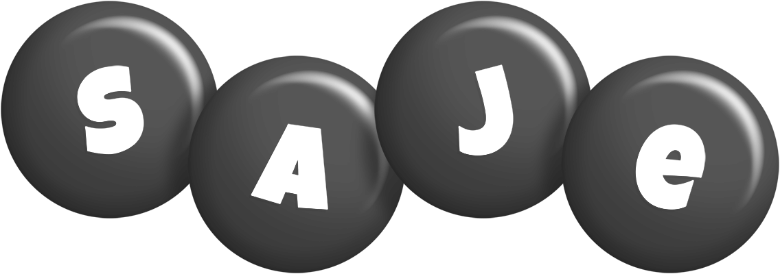 Saje candy-black logo
