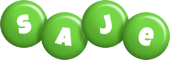 Saje candy-green logo