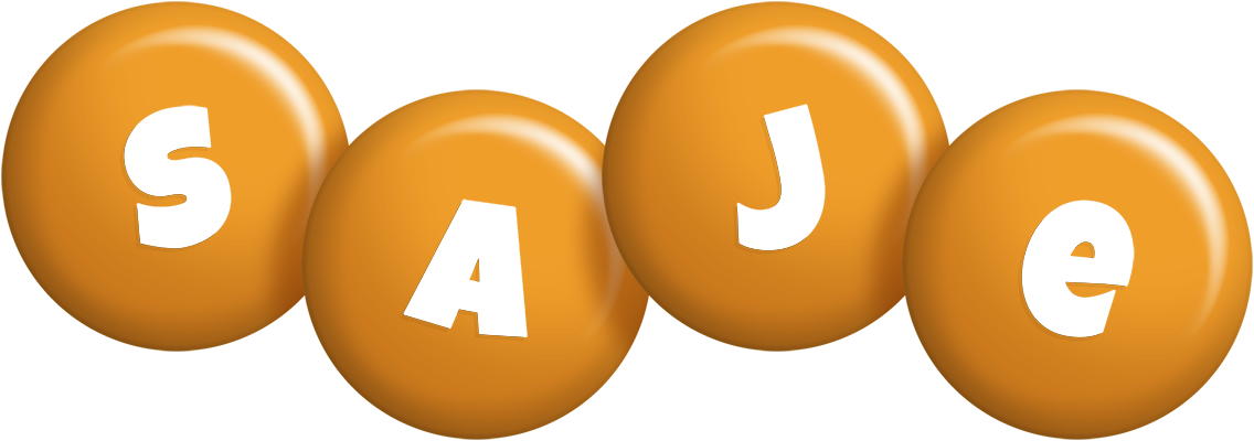 Saje candy-orange logo