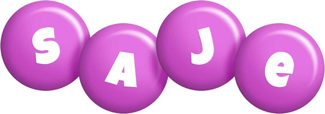 Saje candy-purple logo