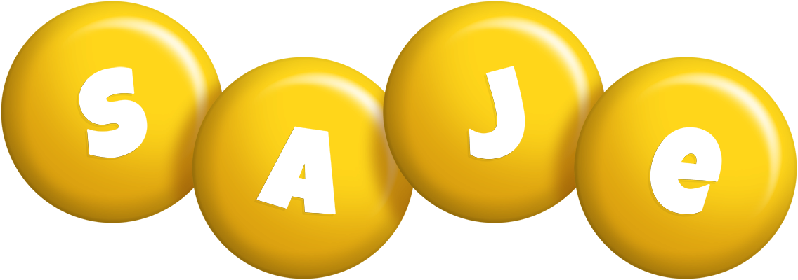 Saje candy-yellow logo