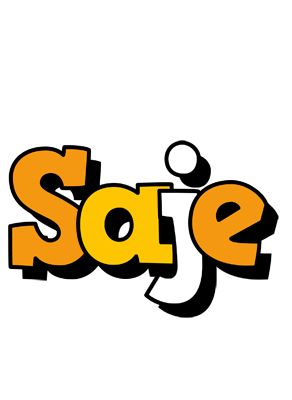 Saje cartoon logo