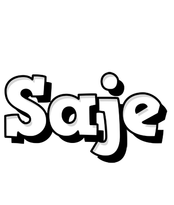 Saje snowing logo