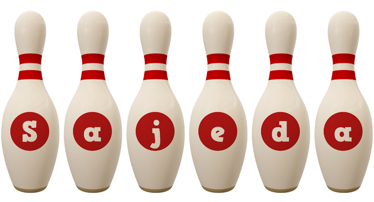 Sajeda bowling-pin logo