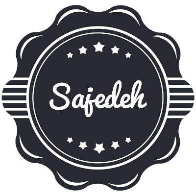 Sajedeh badge logo
