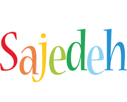 Sajedeh birthday logo