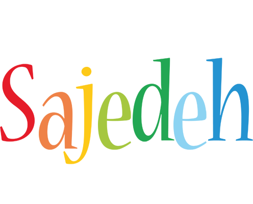 Sajedeh birthday logo