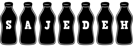 Sajedeh bottle logo