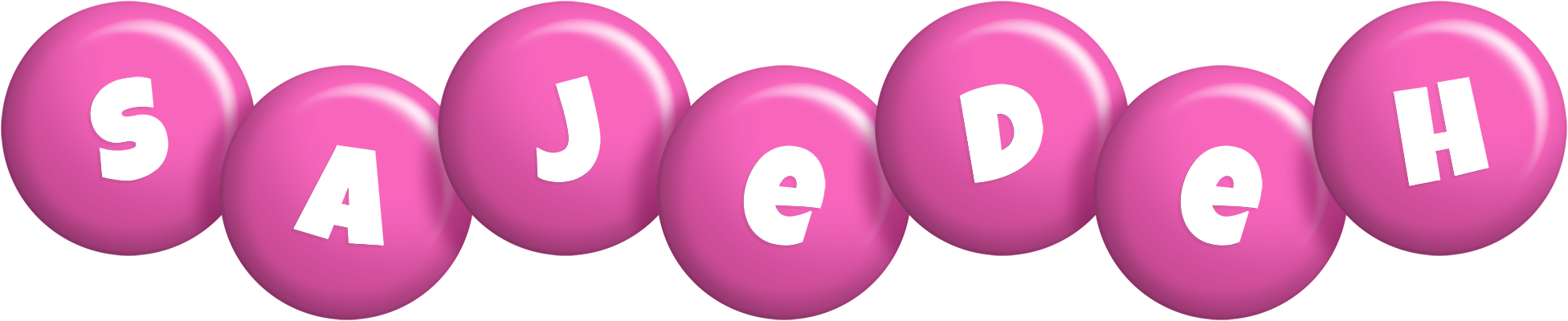 Sajedeh candy-pink logo