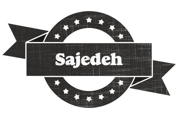 Sajedeh grunge logo