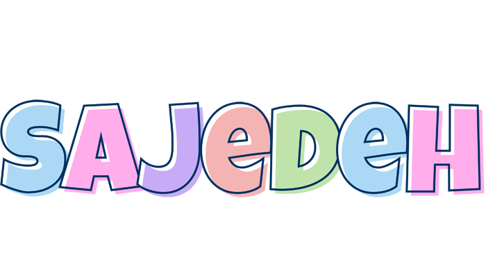 Sajedeh pastel logo