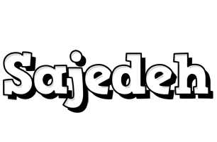 Sajedeh snowing logo