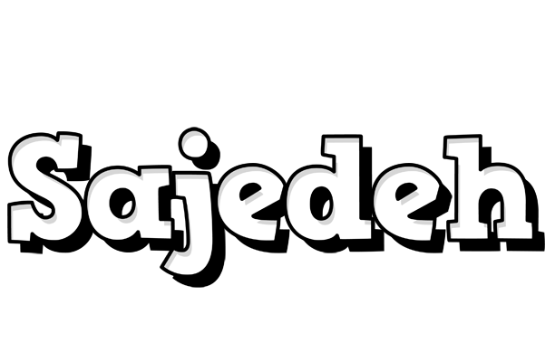 Sajedeh snowing logo