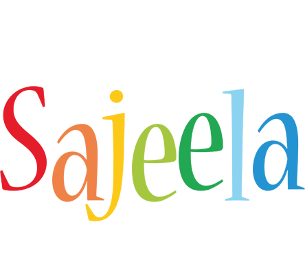 Sajeela birthday logo