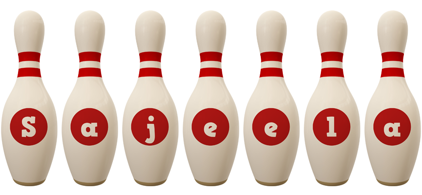 Sajeela bowling-pin logo