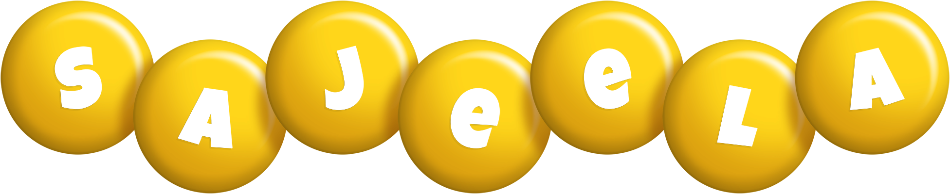 Sajeela candy-yellow logo