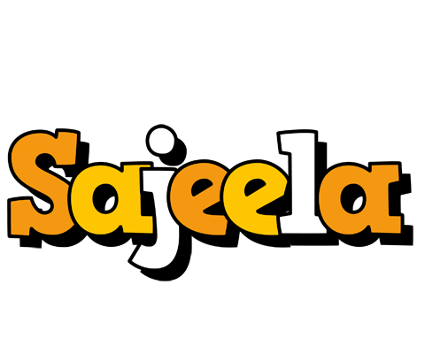 Sajeela cartoon logo