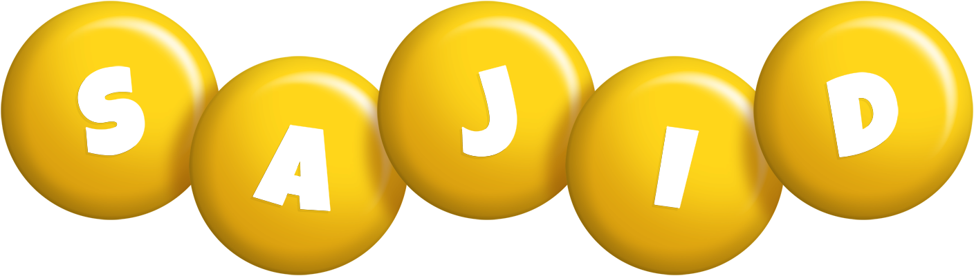 Sajid candy-yellow logo