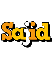 Sajid cartoon logo