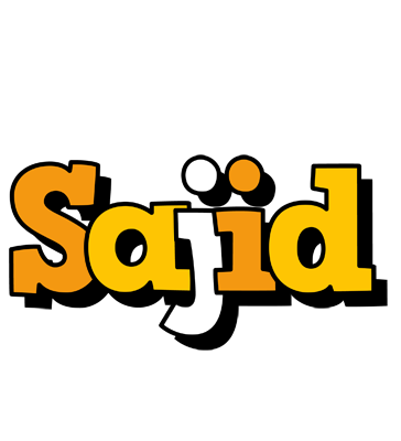 Sajid cartoon logo