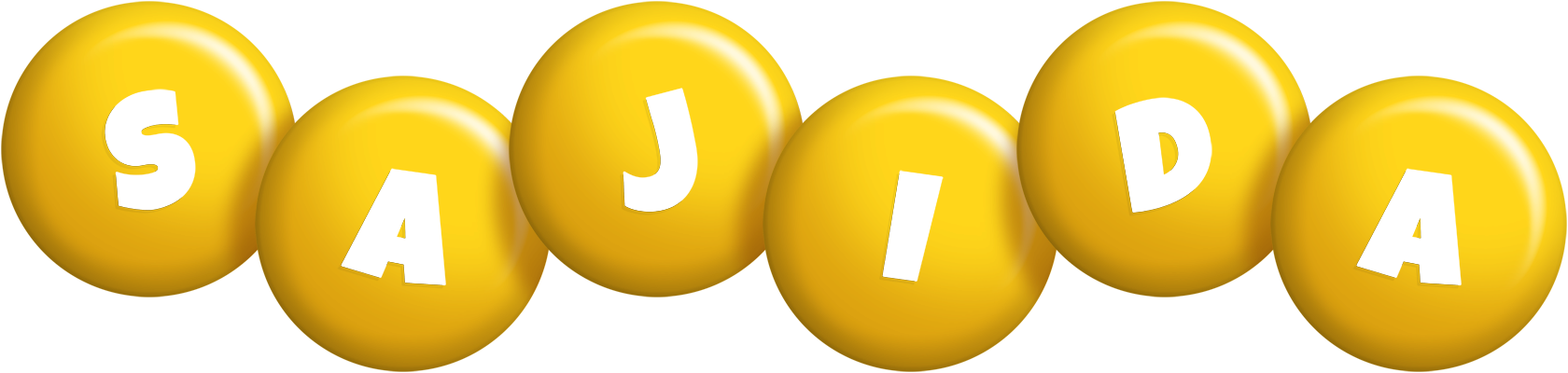 Sajida candy-yellow logo