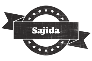 Sajida grunge logo