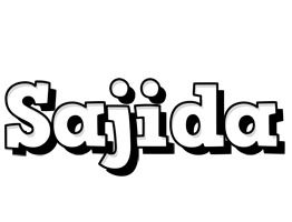 Sajida snowing logo