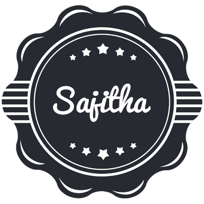 Sajitha badge logo
