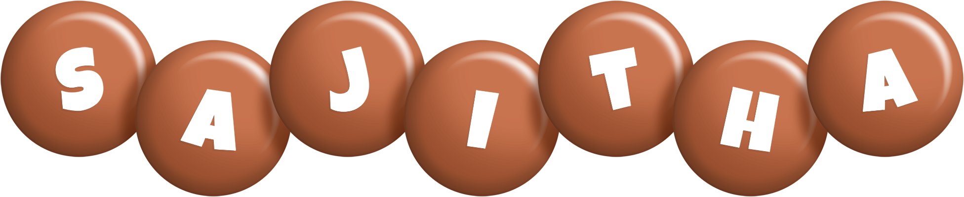 Sajitha candy-brown logo