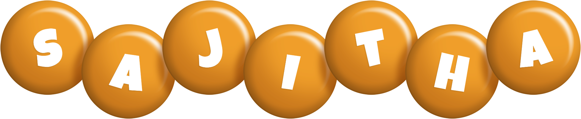 Sajitha candy-orange logo